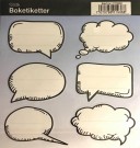 Etiketter/boketiketter 12stk - snakkebobler (Innerkartong 25 stk) thumbnail