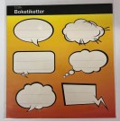 Etiketter/boketiketter 12stk - snakkebobler (Innerkartong 25 stk) thumbnail