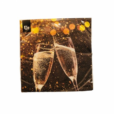 Servietter 16 pk. Champagneglass (Innerkartong 6 stk)