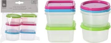 Plastbokser 6 stk. (Innerkartong 12 stk)