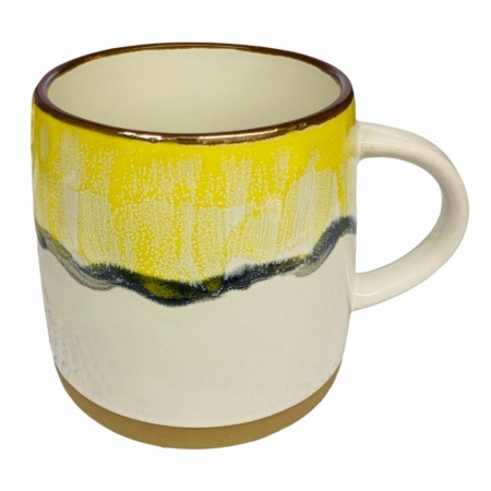 Krus Trend Design Gul/Hvit (innerkartong 4 stk)