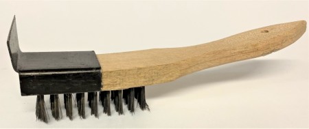 Stålbørste med skrape (Innerkartong12 stk)