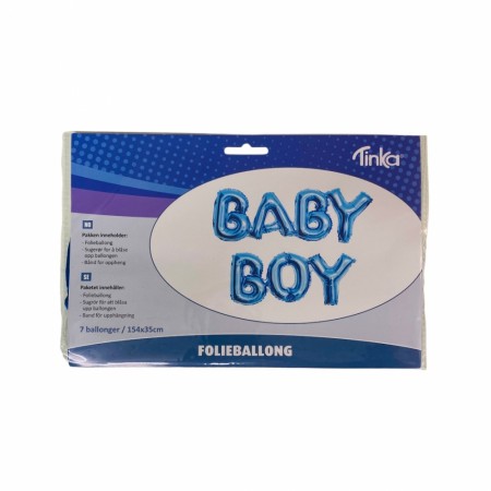 Folieballong Baby Boy (Innerkartong 4 stk)