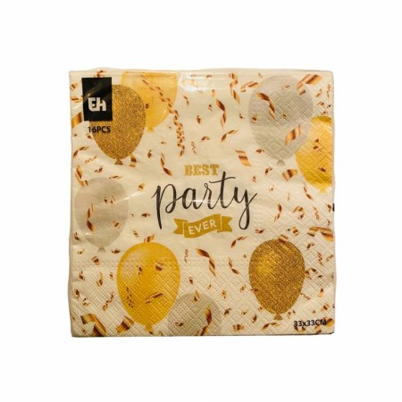 Servietter 16 pk. Party  (Innerkartong 6 stk)