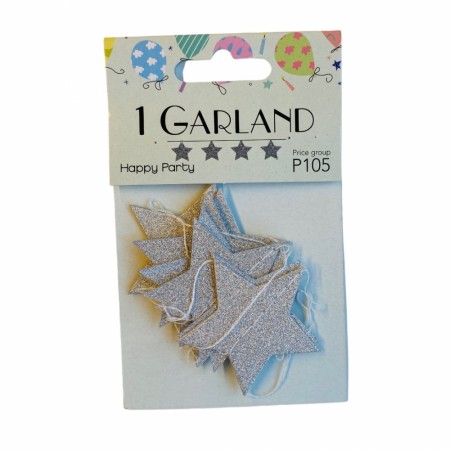Girlander 1 meter med glitter (Innerkartong 24 stk)