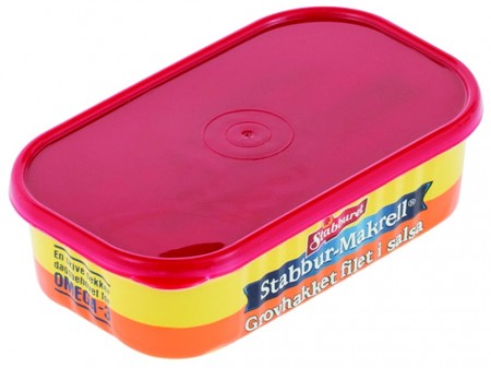 Plastlokk til liten makrellboks 2 pk (Innerkartong 6 stk)