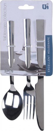 Bestikksett 3 deler (Innerkartong 12 stk)