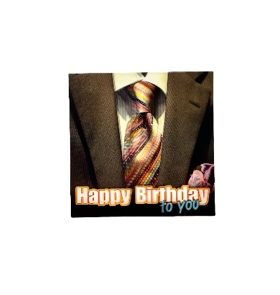 Dobbelt kort med konvolutt - 3D (Innerkartong 6 stk)