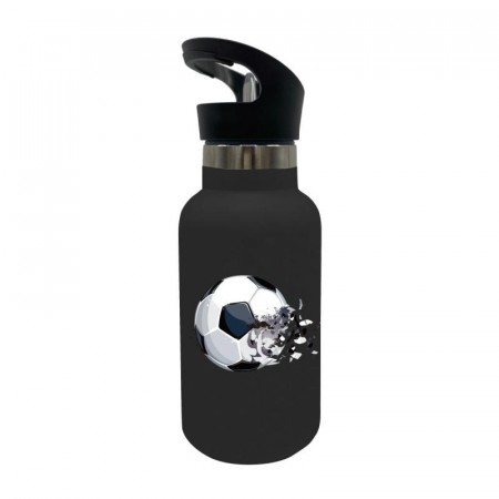 DRIKKEFLASKE I STÅL, TINKA - 350ML FOTBALL (Innerkartong 4 stk)